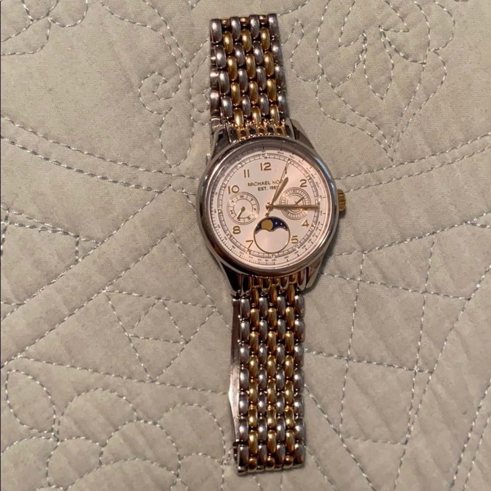 Michael Kors watch, silver and gold